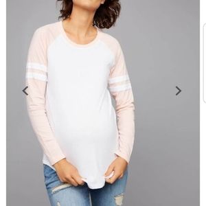 Z Supply Baseball Maternity Top